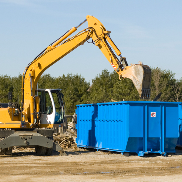 are there any restrictions on where a residential dumpster can be placed in Mount Airy GA